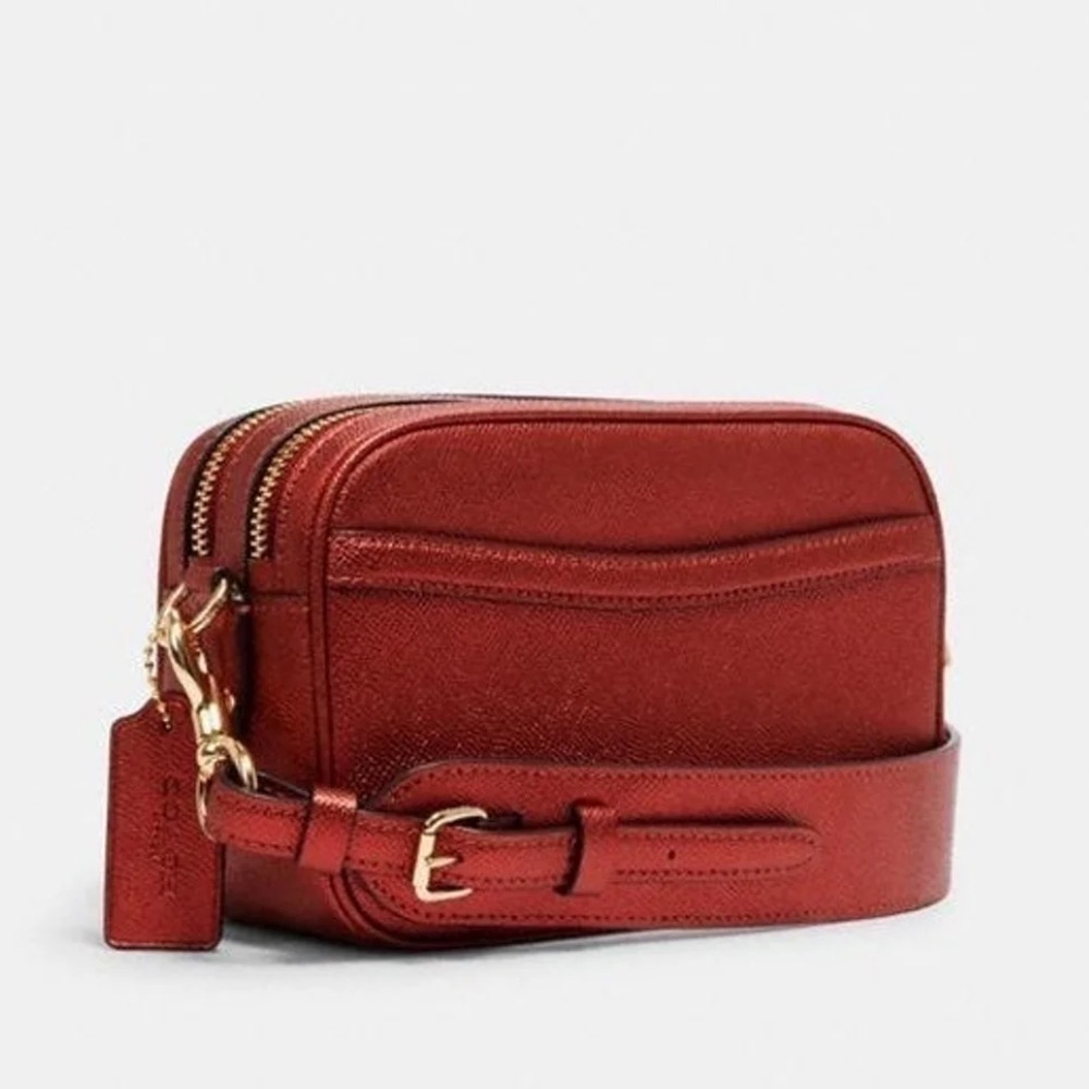 Coach Jes Crossbody 20 Leather Bag Metallic Clay - Picture 5 of 11